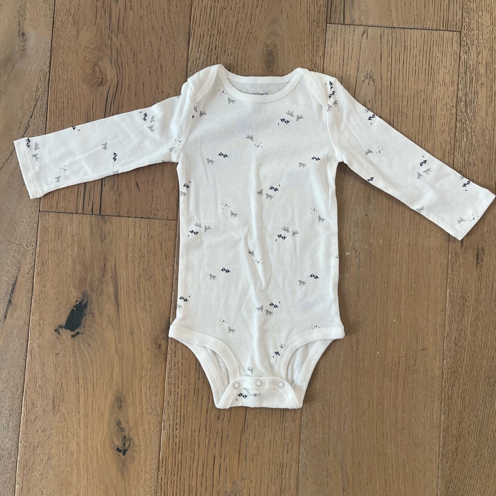 Carters Baby Boy 18 month Long Sleeve Pant Set Navy White Outdoors Nature - Picture 8 of 8